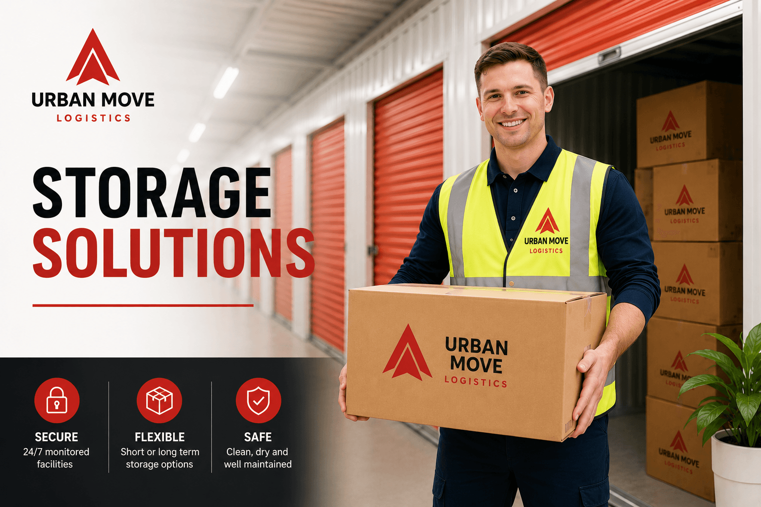 Urban Move Logistics team preparing furniture and belongings for secure storage in Aberdeen